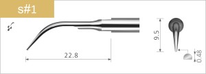 Xpedent Scaling, Ultraschallspitze, SATELEC-kompatibel, 1 Stück