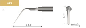 Xpedent Scaling, Ultraschallspitze, SATELEC-kompatibel, 1 Stück