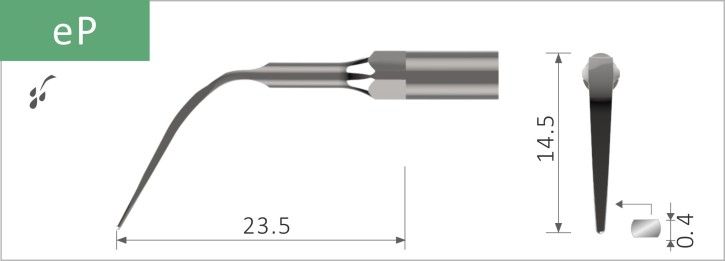 Xpedent Perio eP, Ultraschallspitze, geeignet für die Verwendung mit EMS, 1 Stück (Test)