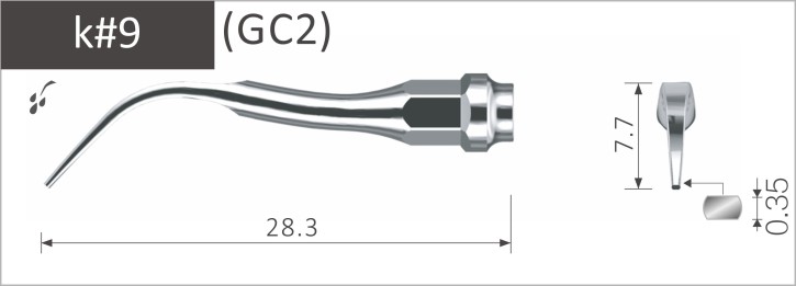 Xpedent Perio, Ultraschallspitze Scaling und Perio, PIEZOLux und SONOsoft, KaVo kompatibel, 1 Stück